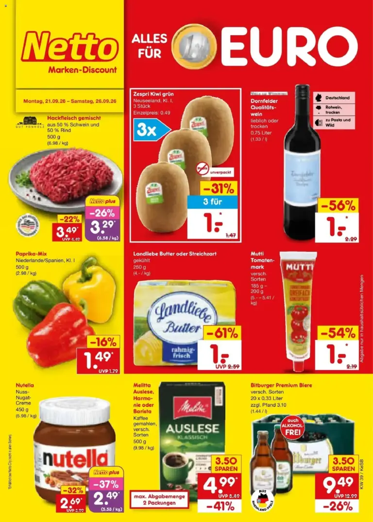 Netto Marken-Discount Prospekt Koblenz ab 21.09.2026 Angebote