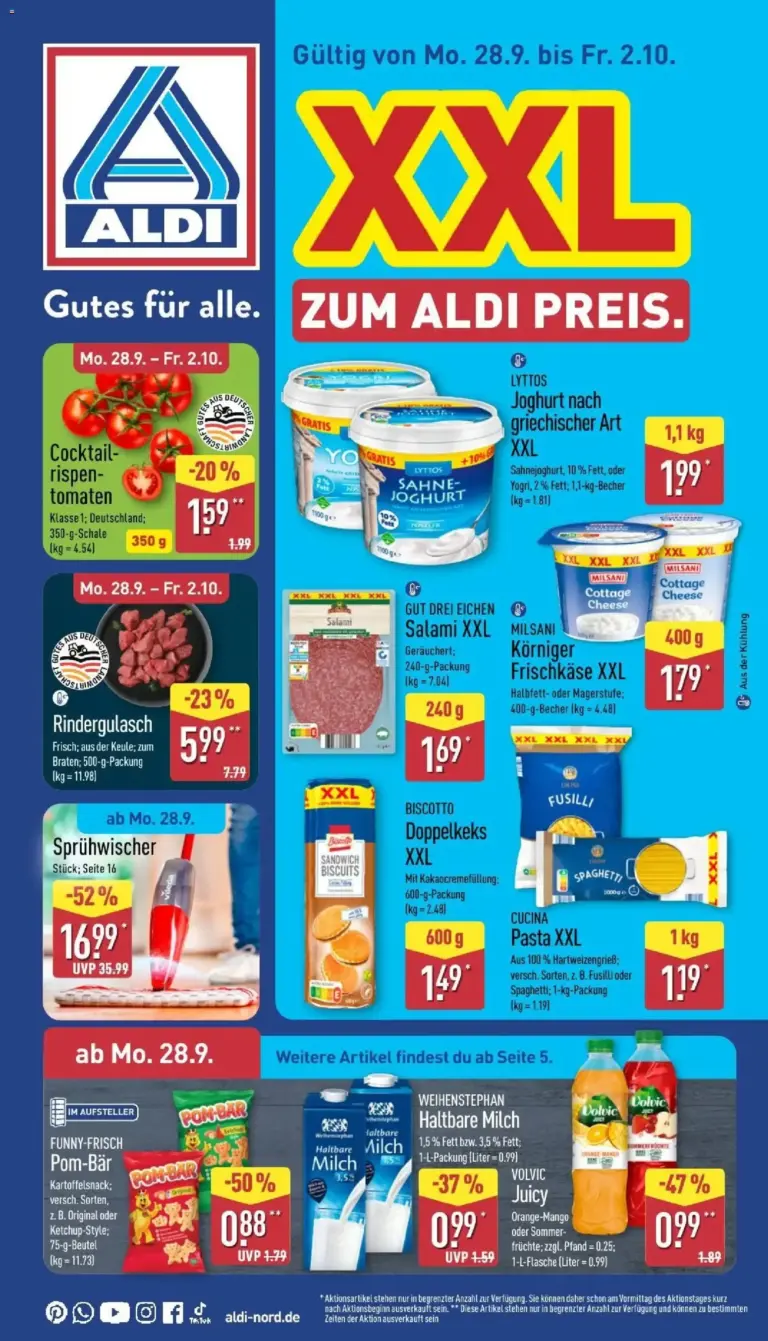 Aldi Prospekt Angebote vom 28.09.2026 bis 02.10.2026