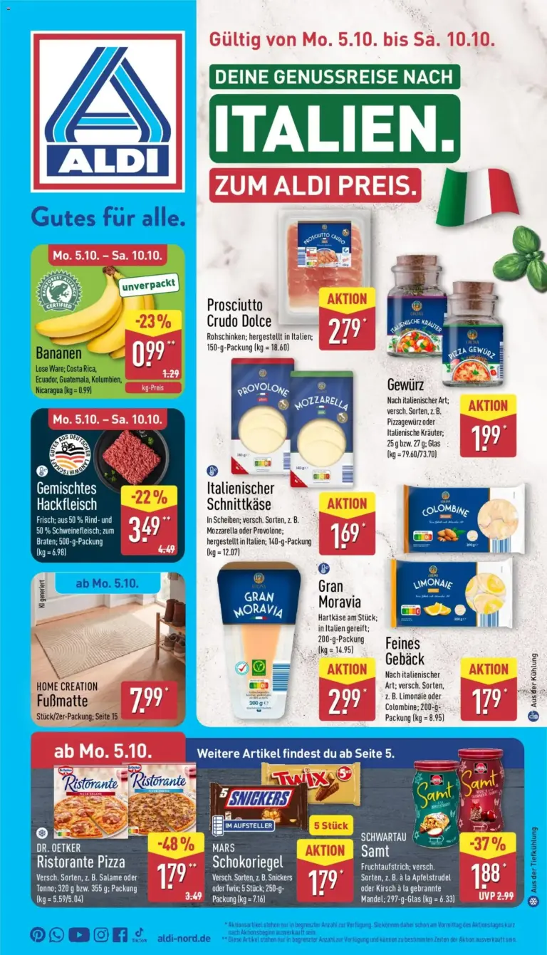 Aldi Prospekt Angebote vom 05.10.2026 bis 10.10.2026