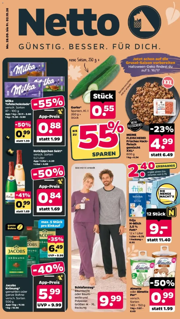 Netto Prospekt → Angebote nächste Woche vom 28.09.2026 bis 02.10.2026