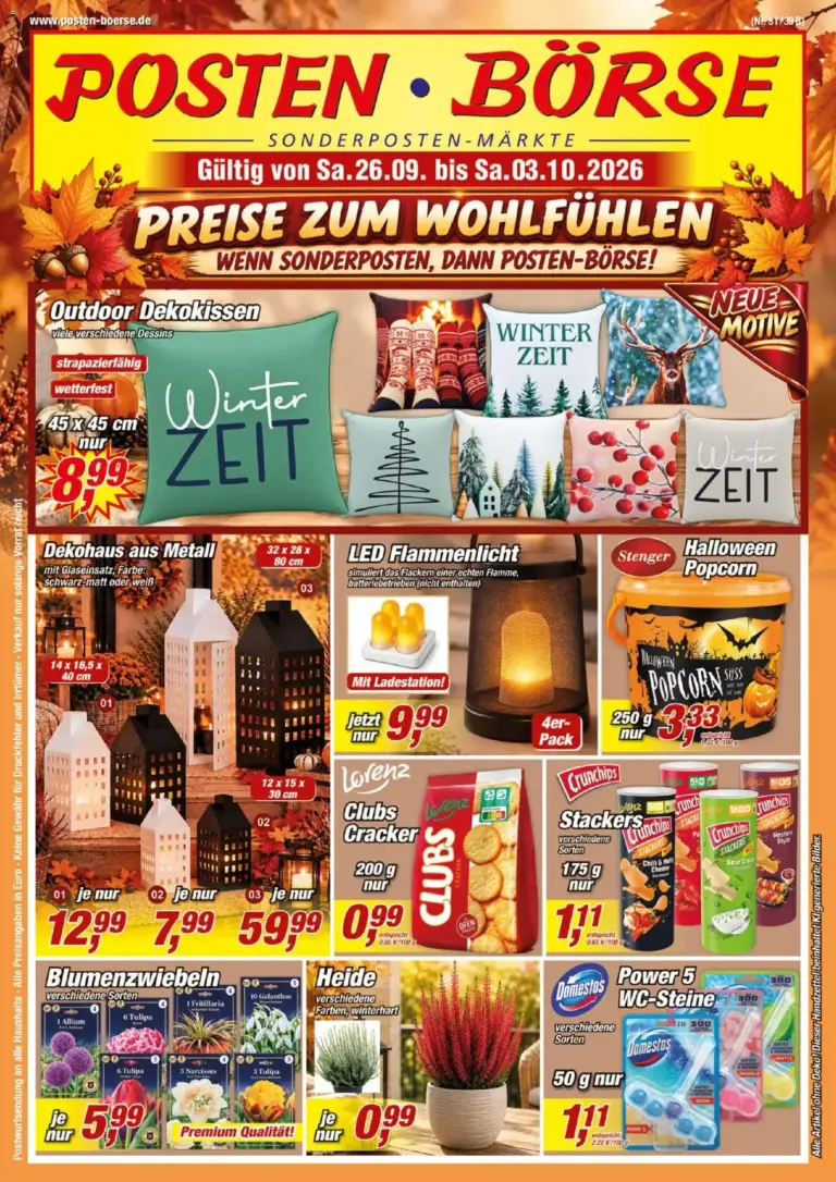 Posten Börse Prospekt zum Blättern vom 26.09.2026 bis 03.10.2026