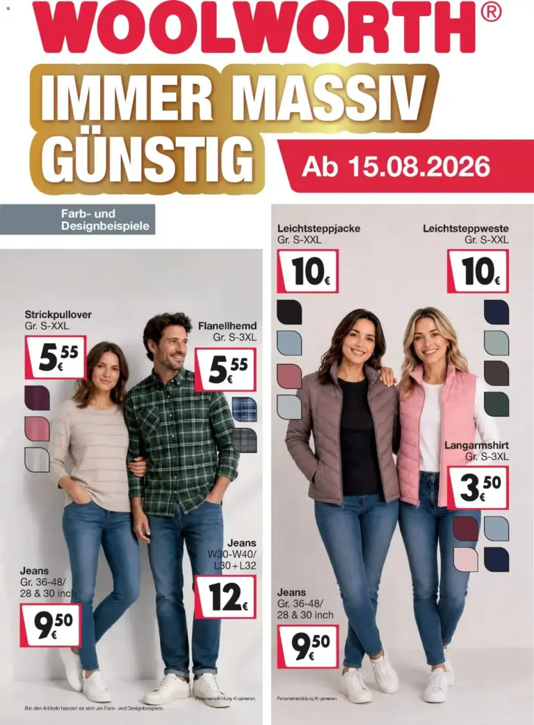 Woolworth Prospekt zum Blättern vom 15.08.2026 bis 05.10.2026