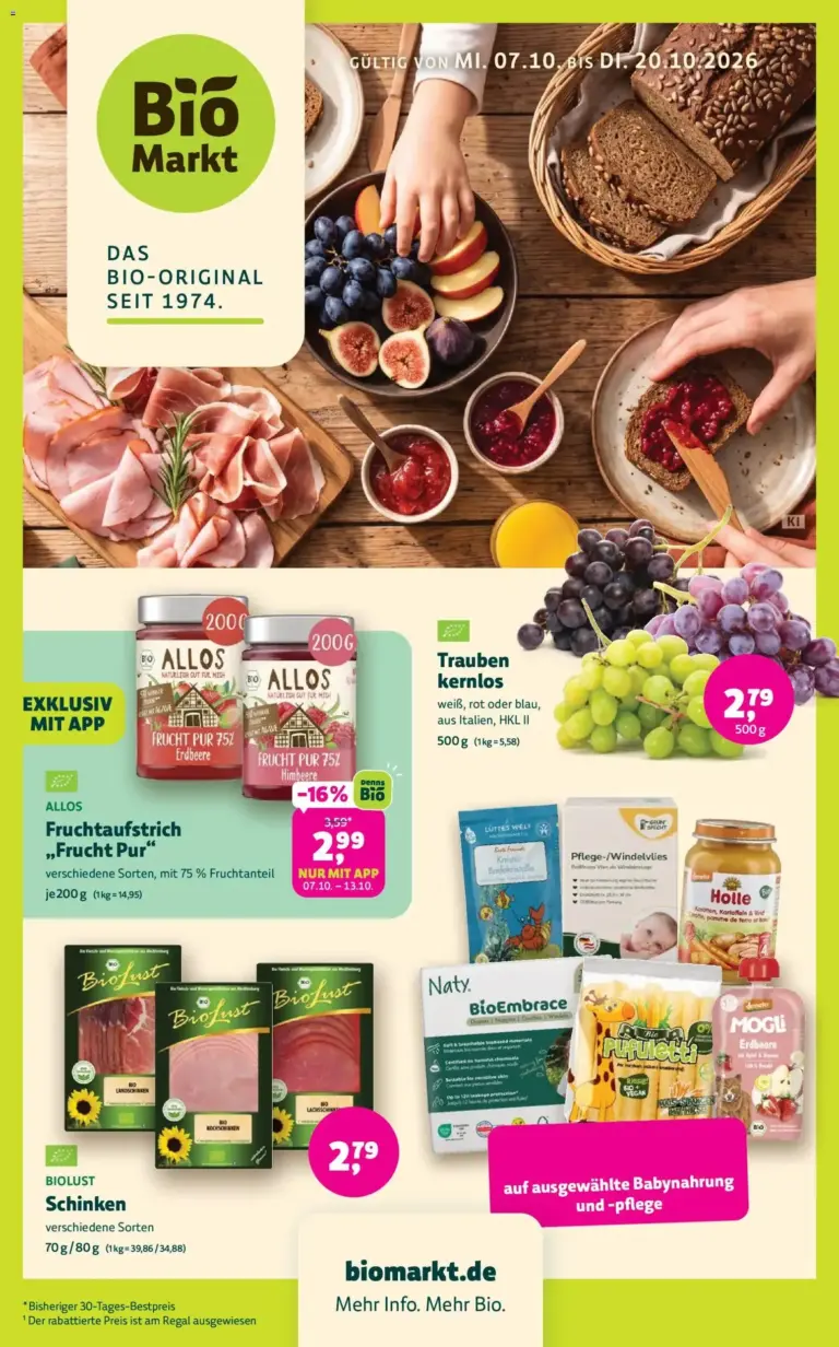 BioMarkt Prospekt zum Blättern vom 07.10.2026 bis 20.10.2026