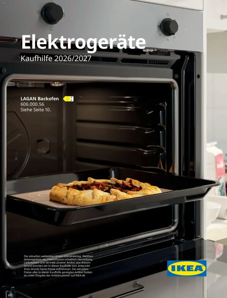 Ikea Elektrogeräte zum Blättern vom 11.09.2026 bis 31.12.2026