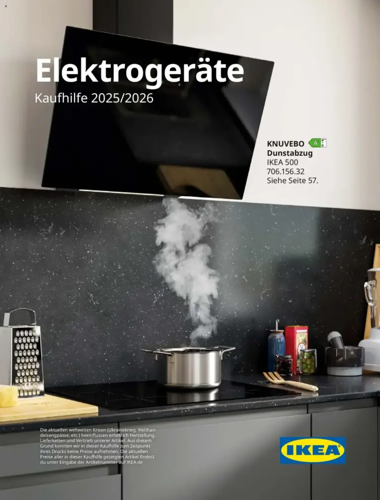 Ikea Elektrogeräte zum Blättern vom 10.04.2026 bis 31.12.2026