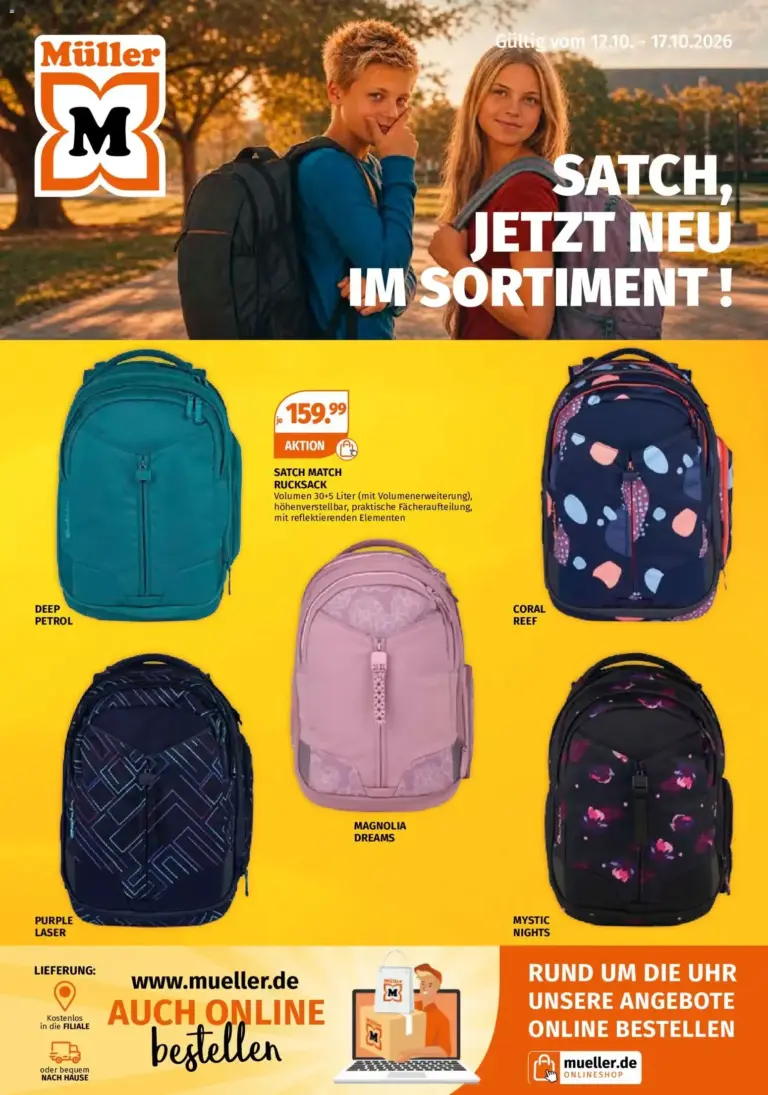 Müller Rucksack Highlights zum Blättern vom 21.09.2026 bis 17.10.2026
