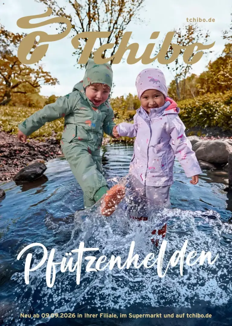 Prospekt Tchibo Kids Rain zum Blättern vom 09.09.2026 bis 29.09.2026