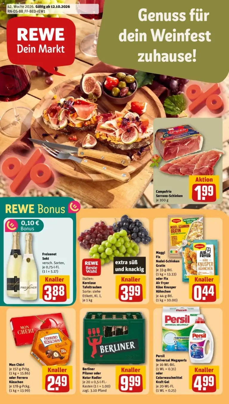 REWE Prospekt zum Blättern Angebote vom 12.10.2026 bis 18.10.2026