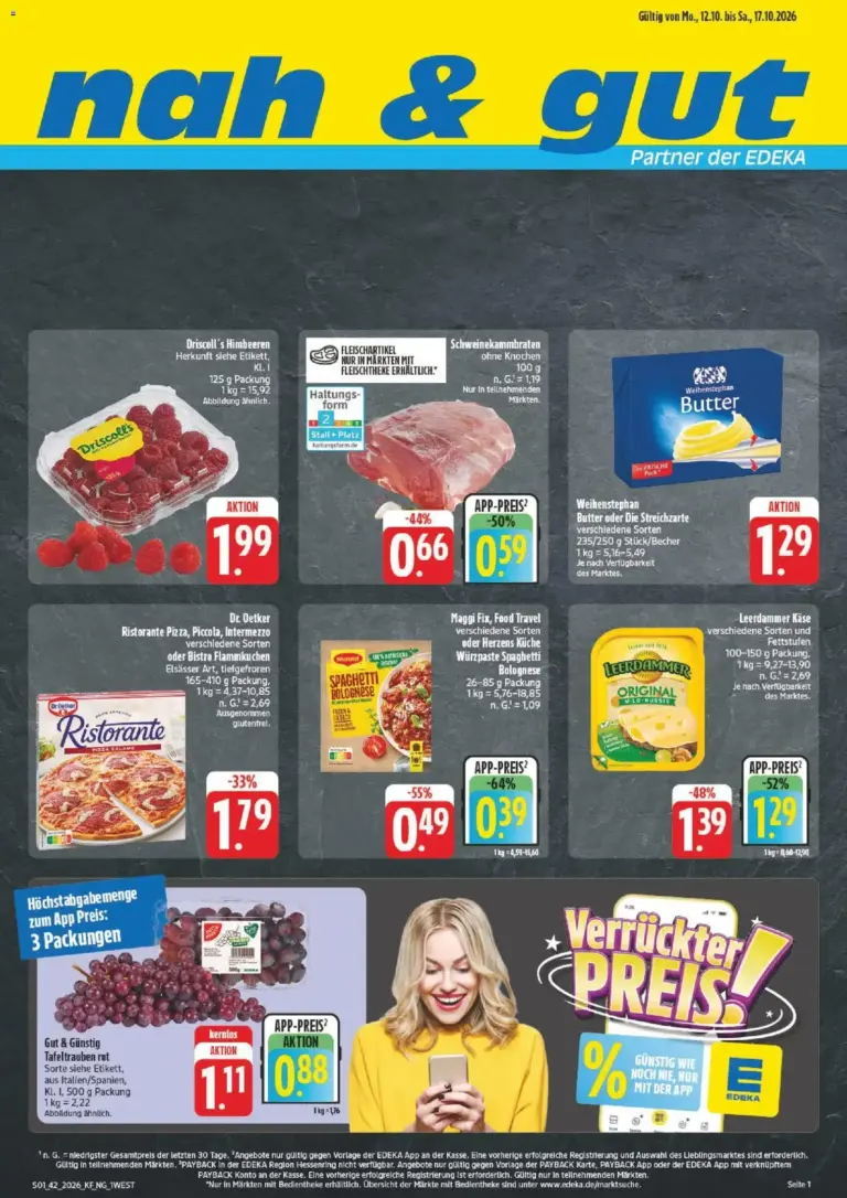 nah & gut Prospekt zum Blättern vom 12.10.2026 bis 17.10.2026