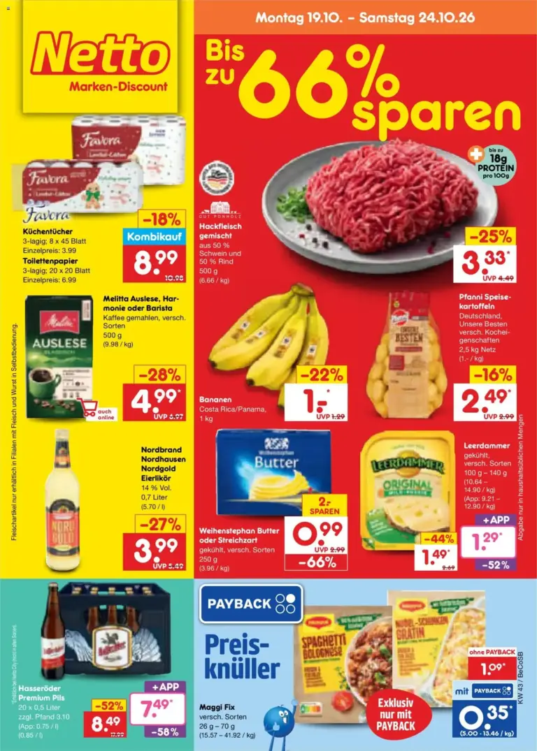 Netto Marken-Discount Prospekt Angebote vom 19.10.2026 bis 24.10.2026
