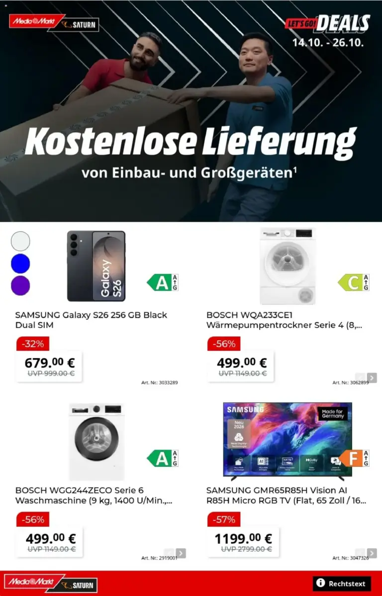 Media Markt Prospekt zum Blättern vom 14.10.2026 bis 26.10.2026