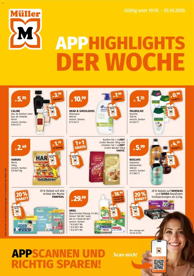 Müller Prospekt zum Blättern vom 19.10.2026 bis 25.10.2026