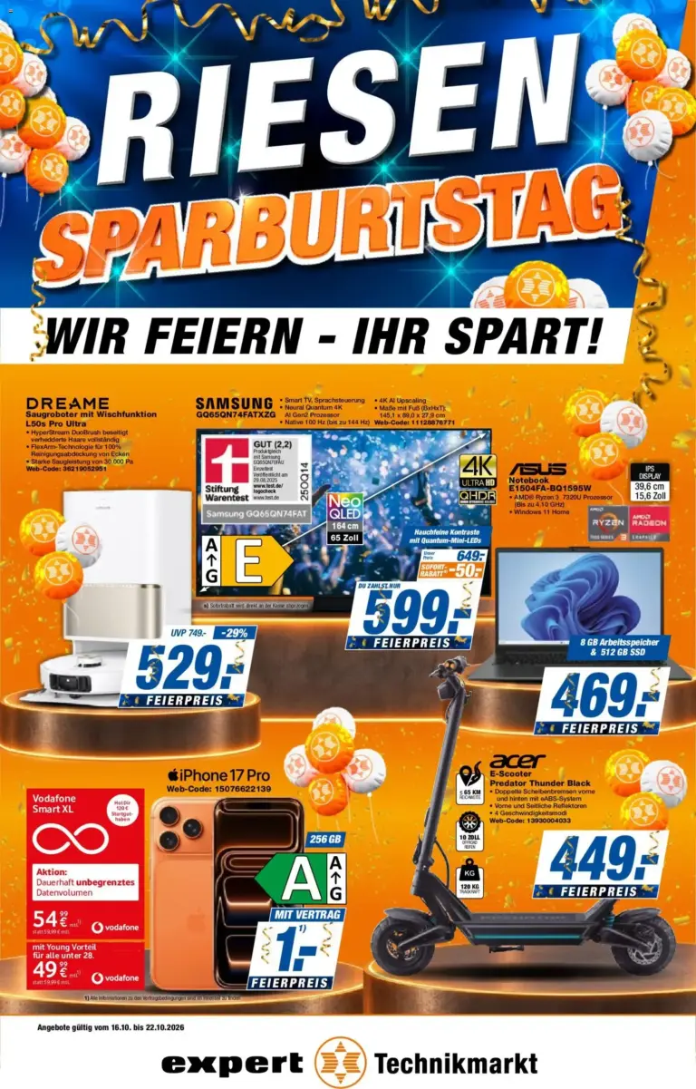 Expert Prospekt zum Blättern vom 16.10.2026 bis 22.10.2026