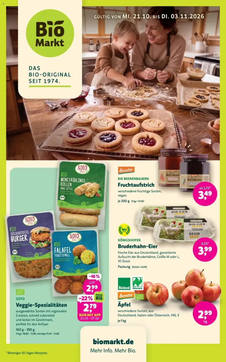 BioMarkt Prospekt zum Blättern vom 21.10.2026 bis 03.11.2026