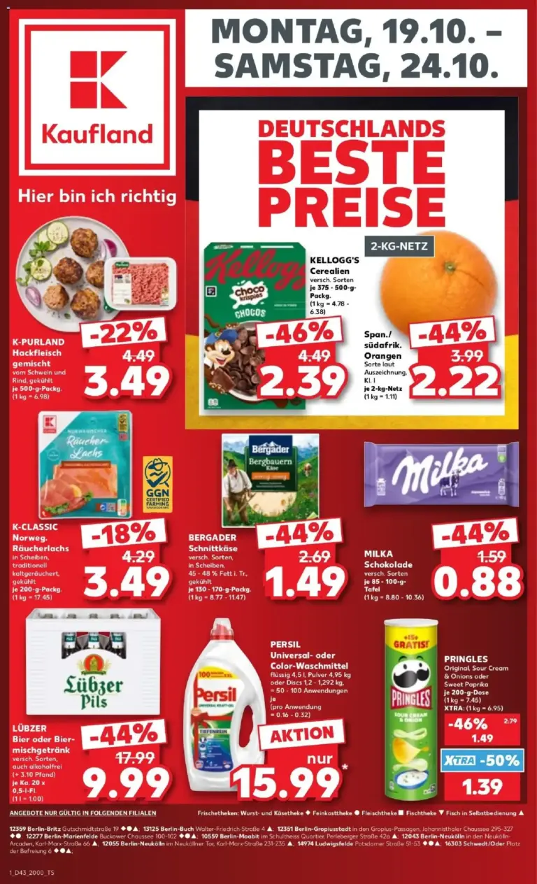 Prospekt Kaufland Angebote zum Blättern vom 19.10.2026 bis 24.10.2026