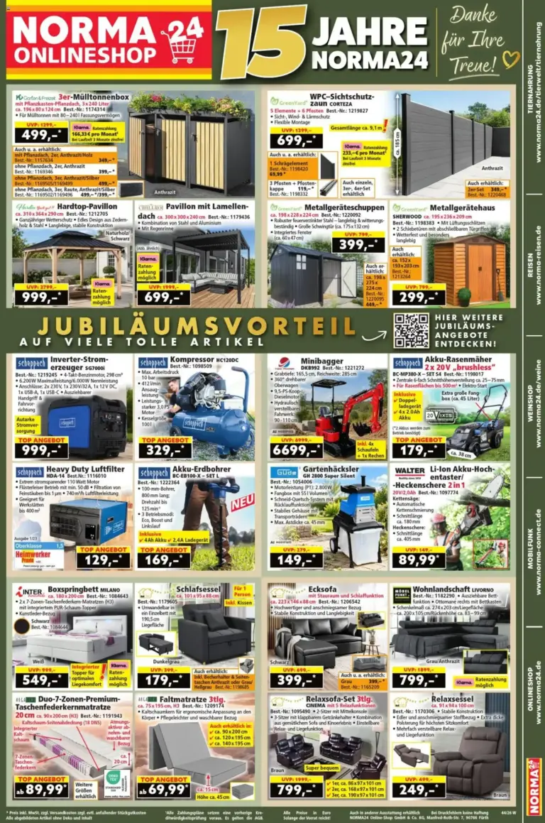 Norma Onlineshop zum blättern Angebote vom 26.10.2026 bis 01.11.2026
