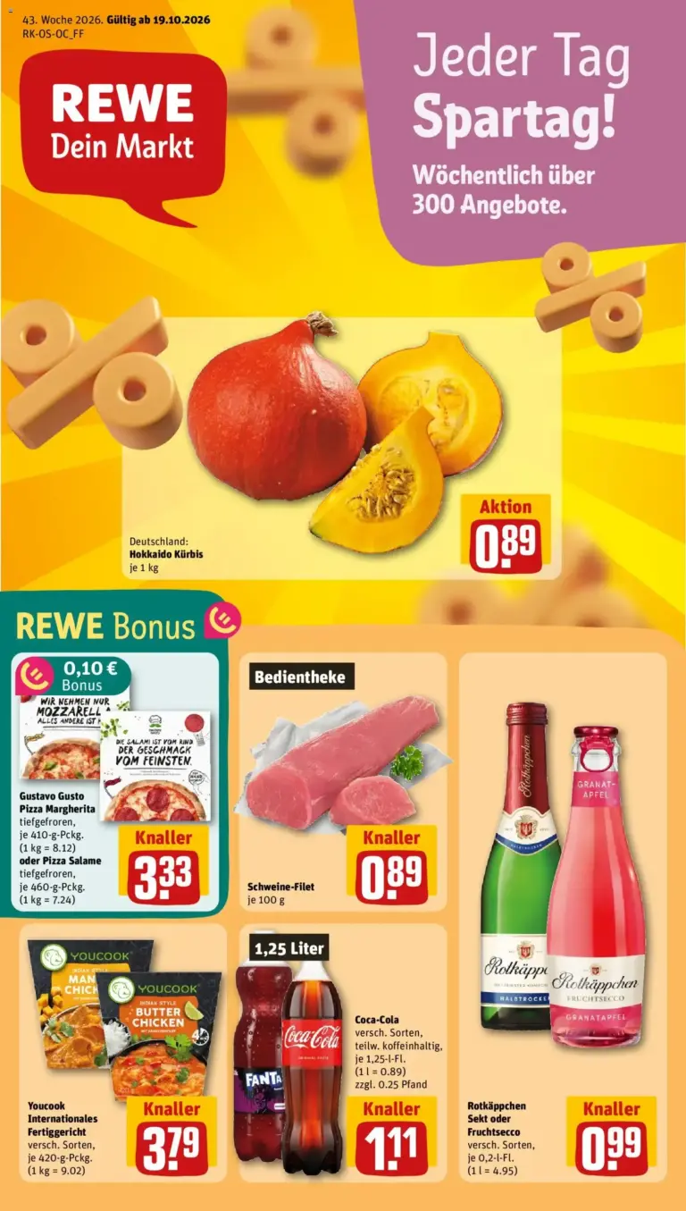 REWE Prospekt zum Blättern Angebote vom 19.10.2026 bis 25.10.2026