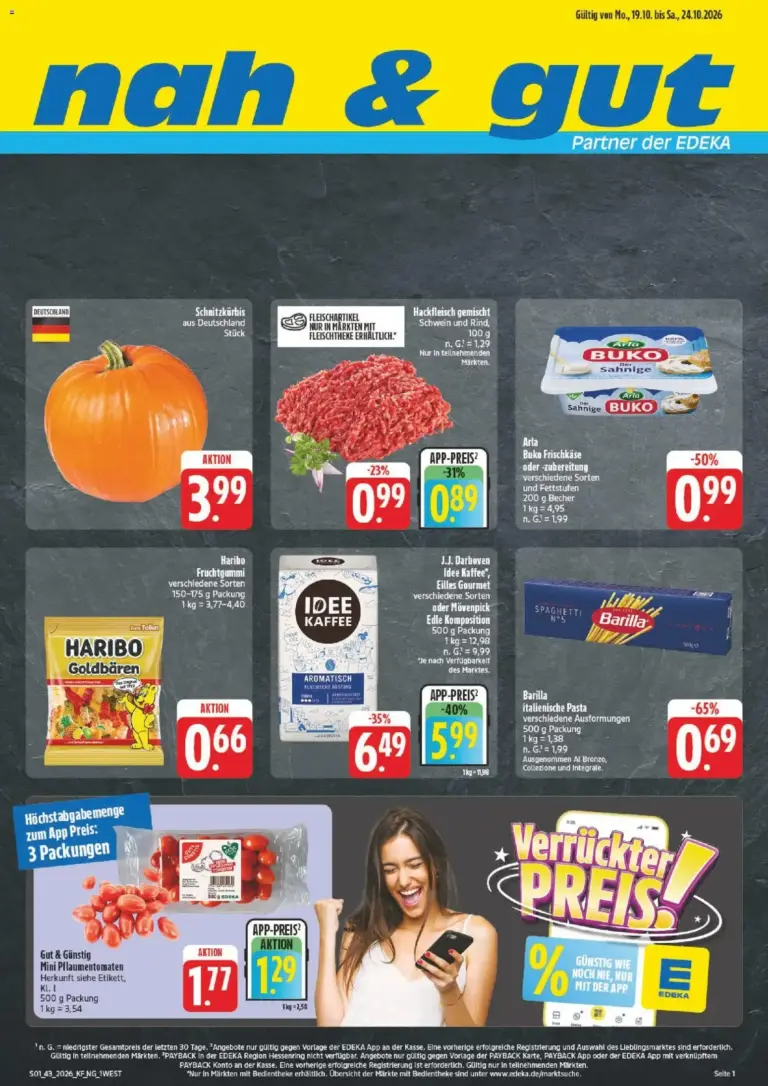 nah & gut Prospekt zum Blättern vom 19.10.2026 bis 24.10.2026