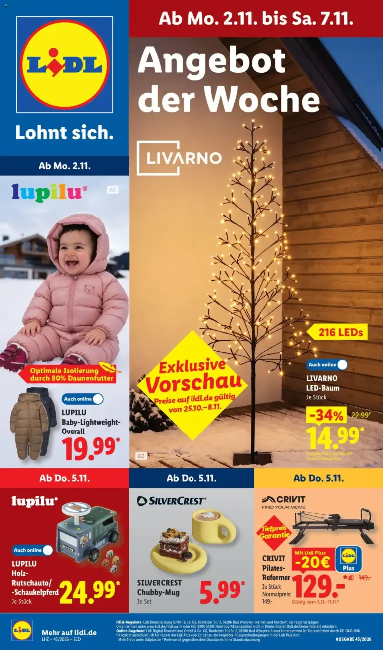Lidl Prospekt zum Blättern Angebote vom 02.11.2026 bis 08.11.2026