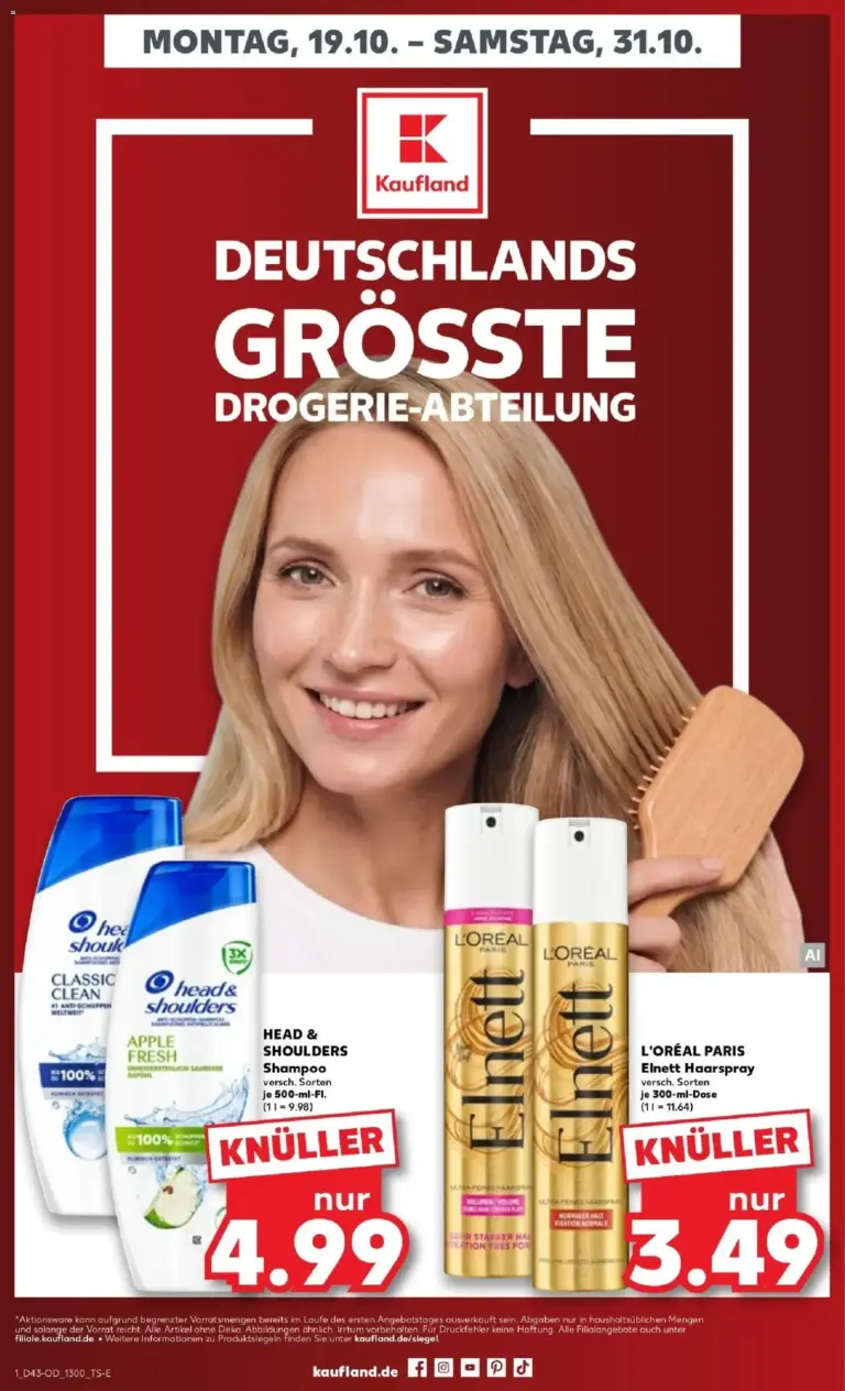 Prospekt Kaufland Angebote zum Blättern vom 19.10.2026 bis 31.10.2026