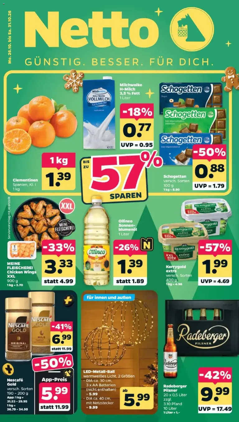 Netto Prospekt Angebote nächste Woche vom 26.10.2026 bis 31.10.2026