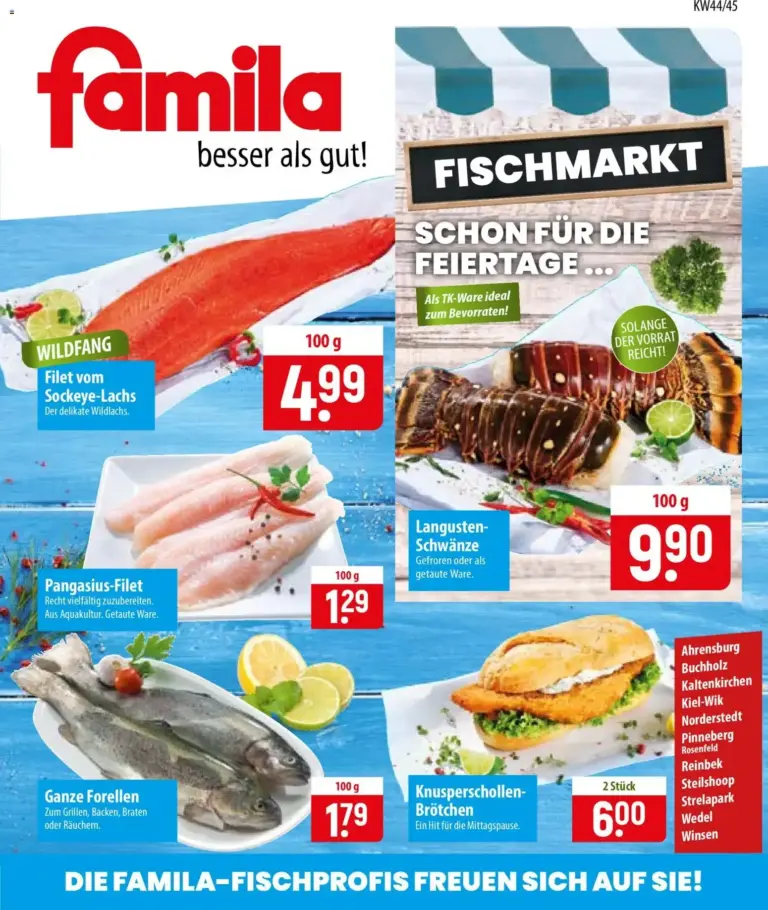 Famila Fischmarkt zum Blättern vom 26.10.2026 bis 07.11.2026