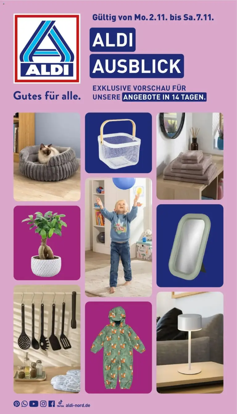 Aldi Prospekt Angebote vom 02.11.2026 bis 07.11.2026