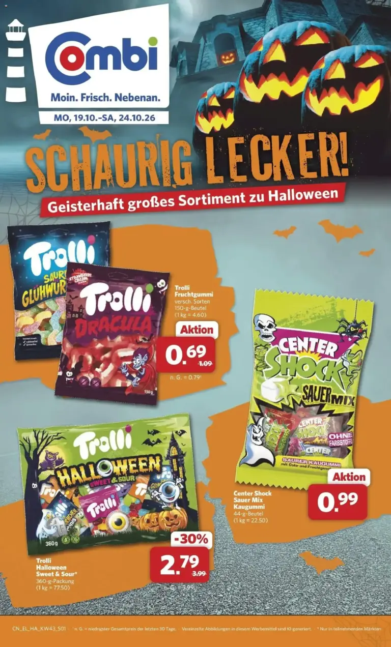 Combi Halloween-Sonderangebote zum Blättern vom 19.10.2026 bis 24.10.2026