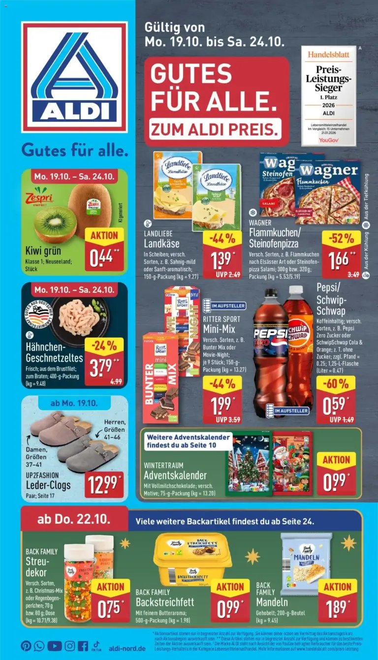 Aldi Prospekt Angebote vom 19.10.2026 bis 24.10.2026