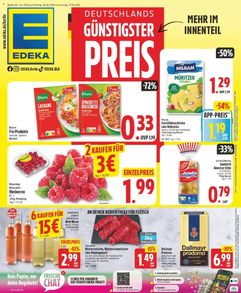 Edeka Prospekt Angebote vom 26.10.2026 bis 31.10.2026
