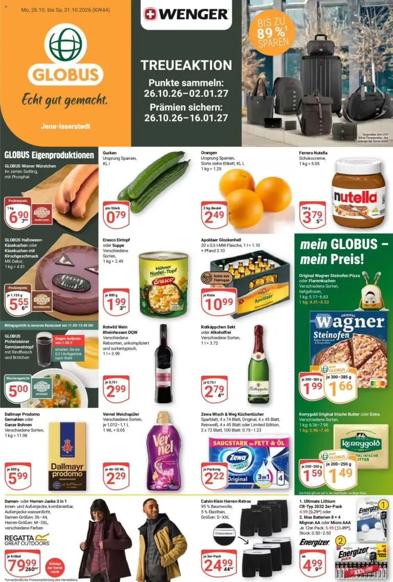 Globus Prospekt Angebote vom 26.10.2026 bis 31.10.2026