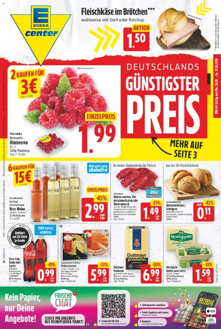 E center Prospekt zum Blättern vom 26.10.2026 bis 31.10.2026