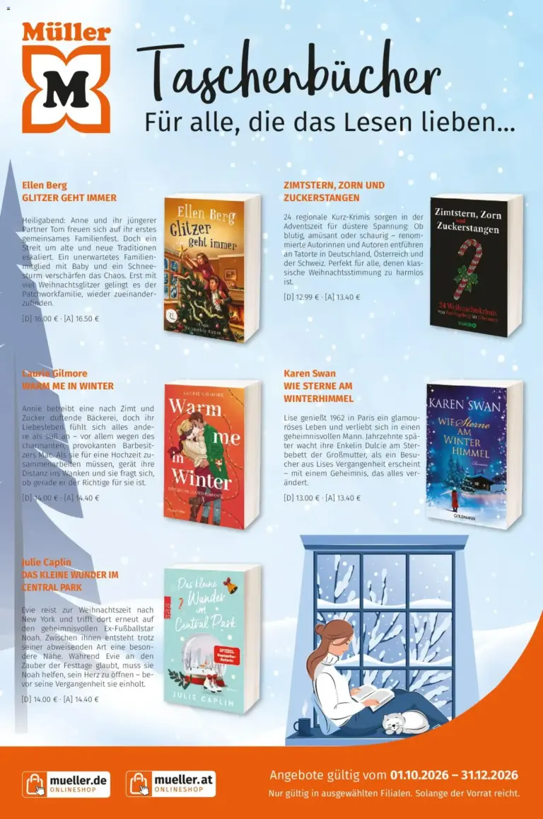 Müller Taschenbücher zum Blättern vom 01.10.2026 bis 31.12.2026