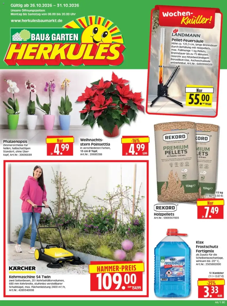 HERKULES Bau & Garten zum Blättern vom 26.10.2026 bis 31.10.2026