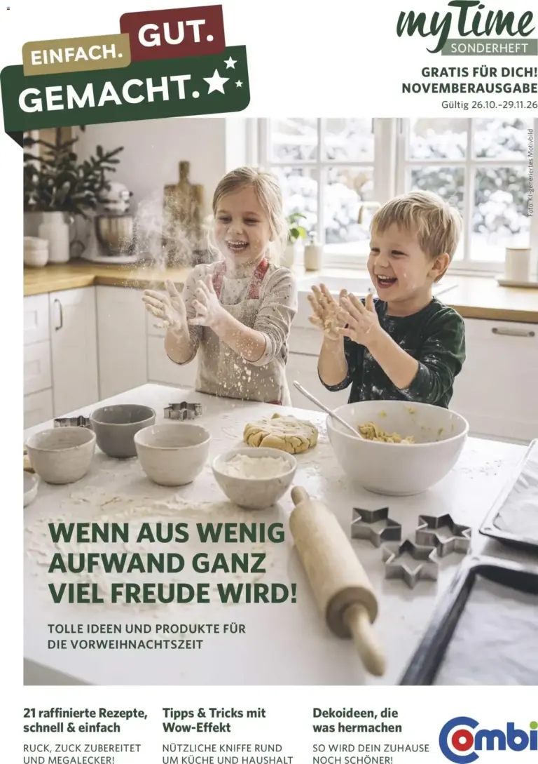 Combi myTime November 2026 zum Blättern vom 31.10.2026 bis 30.11.2026