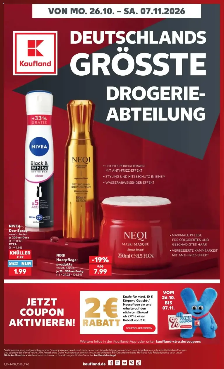 Prospekt Kaufland Angebote zum Blättern vom 26.10.2026 bis 07.11.2026