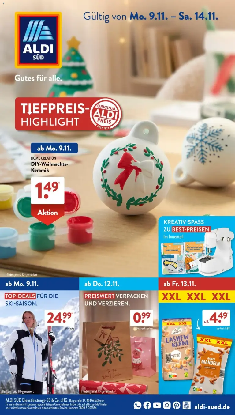 Aldi Süd Prospekt zum Blättern vom 09.11.2026 bis 14.11.2026