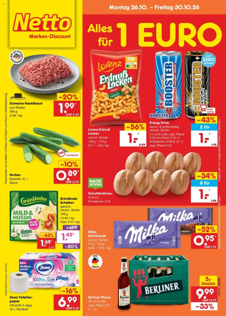 Netto Marken-Discount Prospekt Angebote vom 26.10.2026 bis 30.10.2026