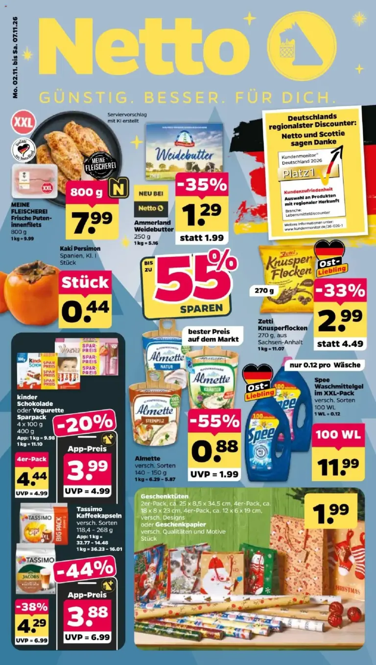 Netto Prospekt Angebote nächste Woche vom 02.11.2026 bis 07.11.2026