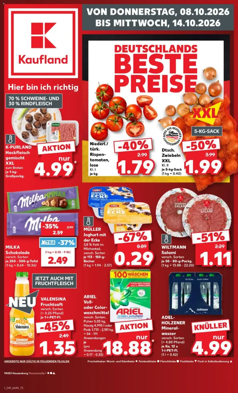 Prospekt Kaufland Angebote zum Blättern vom 08.10.2026 bis 14.10.2026