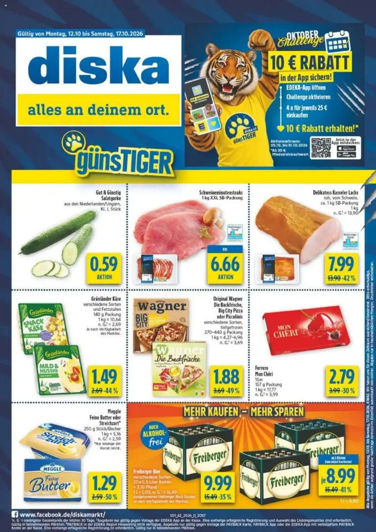 Diska Prospekt zum Blättern vom 12.10.2026 bis 17.10.2026