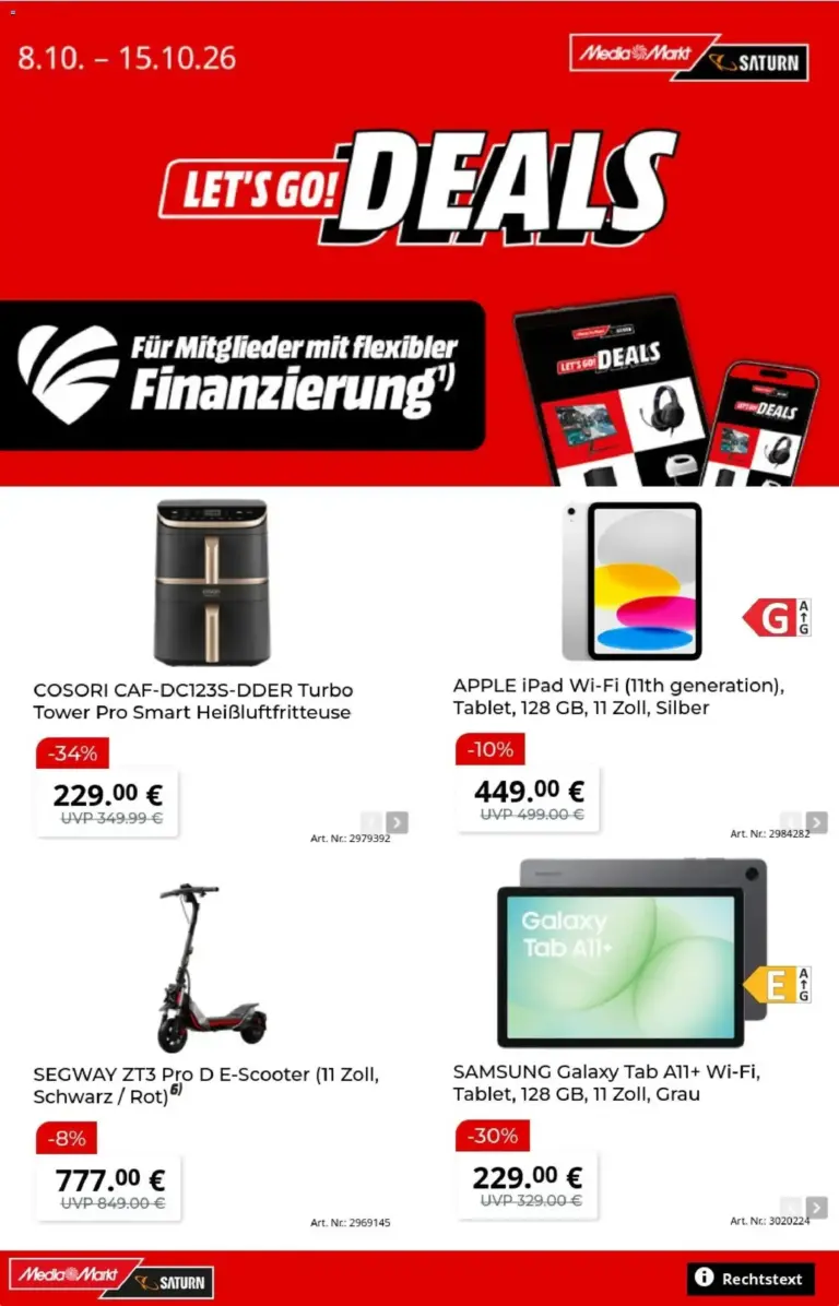 Media Markt Prospekt zum Blättern vom 08.10.2026 bis 15.10.2026