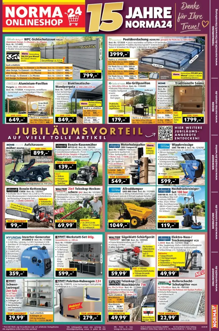 Norma Onlineshop zum blättern Angebote vom 19.10.2026 bis 25.10.2026